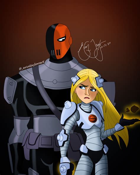 slade wilson and terra|slade deathstroke.